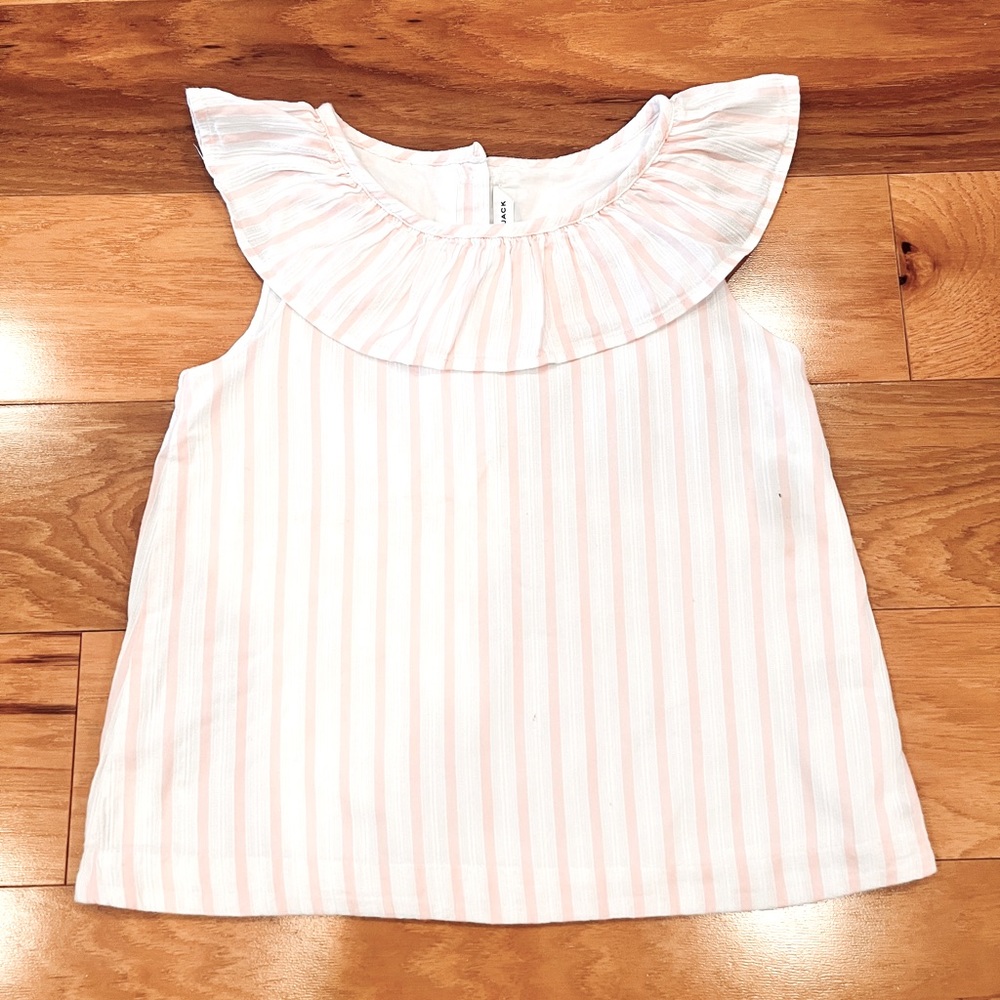 Janie and Jack Pink Striped Top